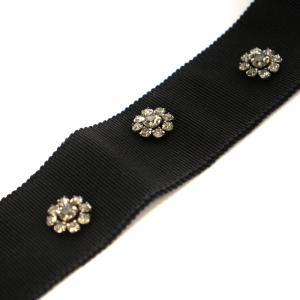 Max Mara タグ付き ベルト ビジュー装飾 黒 16-50-60214 /MM