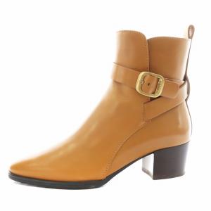 ショートブーツ 36 キャメル