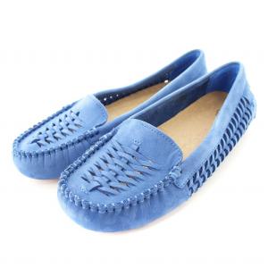 Clary ローファー モカシン 24cm 青 1007103 /MM