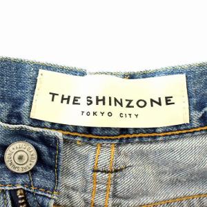 Shinzone B00MSPA18 HIGHT WAIST DENIM デニムパンツ ハイウエスト USED加工 36