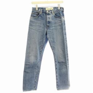 デニムパンツ 18SMSPA65 GENERAL JEANS ダメージ加工 テーパード ボタンフライ 36
