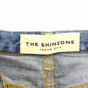 Shinzone デニムパンツ 18SMSPA65 GENERAL JEANS ダメージ加工 テーパード ボタンフライ 36