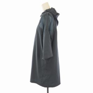 adidas Originals ワンピース チュニック フード ミニ 七分袖 XS 青 ブルー GK3647 /EE