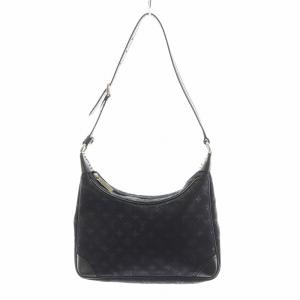 LOUIS VUITTON リトルブローニュ モノグラムサテン ハンドバッグ ブラック M92142