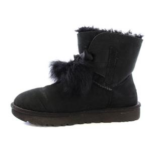 UGG ジータ GITA ムートンブーツ 1018517 ショートブーツ スエード シープスキン リボン ポンポン
