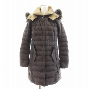 ダウンコート フード ファー アウター 38 グレー /AN13