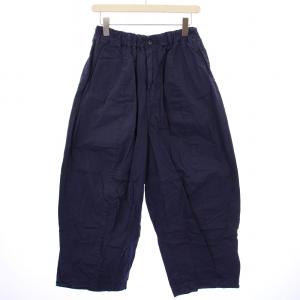 ワイド トラウザー イージーパンツ ジップフライ S 紺 13-994T /BM