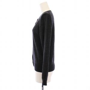BLACK LABEL Paul Smith ニット カーディガン 長袖 クルーネック ハート ウール M グレー /BM