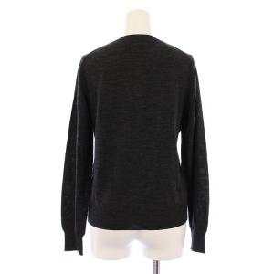 BLACK LABEL Paul Smith ニット カーディガン 長袖 クルーネック ハート ウール M グレー /BM
