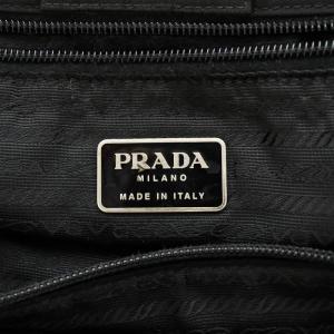 PRADA トライアングルプレート トートバッグ ブラック