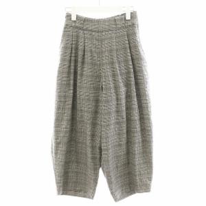 ワイドパンツ グレンチェック柄 1 グレー A21807-1 /AN7