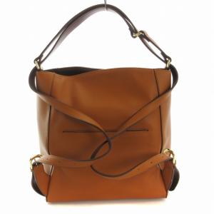 Samantha Thavasa 2wayソフトバッグ大 ショルダーバッグ リュックサック キャメル /RO