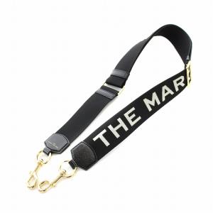 【MARC JACOBS】 ロゴジャカードストラップ ブラック Amazon.co.jp: Marc Jacobs ロゴ入りウェビングストラップ