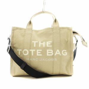 THE TOTE BAG トートバッグ ハンドバッグ ショルダーバッグ 2way ロゴ キャンバス ベージュ