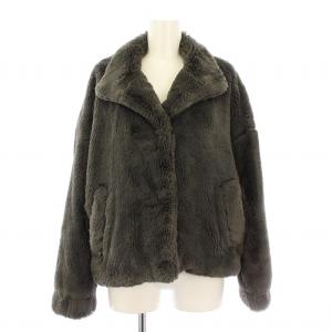クリーミーファーブルゾン 209550002 ジャケット フェイクファー F グレー /KU