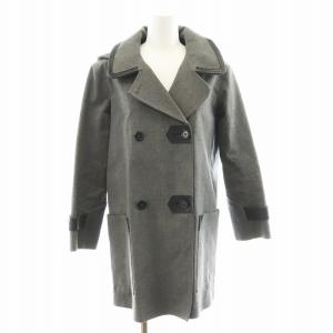 ×Macintosh 10AW モノグラム コート ラムレザー ウール