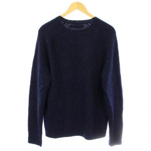 POLO RALPH LAUREN 0200011413 ニット セーター 長袖 クルーネック 刺繍 ウール M 紺 ネイビー /KU