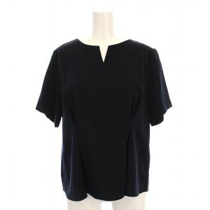 シャツ ブラウス 半袖 プルオーバー 36 紺 GGY-59010-A /YM