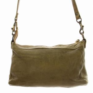 russet ショルダーバッグ レザー クラッチバッグ 2WAY カーキ /G