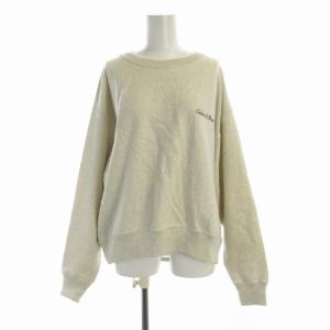 SLOBE IENA 24AW 刺しゅうロゴレイヤードデザインスウェット トレーナー プルオーバー 長袖 F アイボリー 24-070-912-3150-4-0