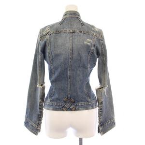 DOLCE&GABBANA VINTAGE デニムジャケット ジージャン Gジャン USED加工 36 インディゴ /BM