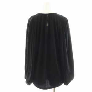 Lisiere L'Appartement 22SS Romantic Blouse シャツ ブラウス 長袖 黒 ブラック 22051560102510