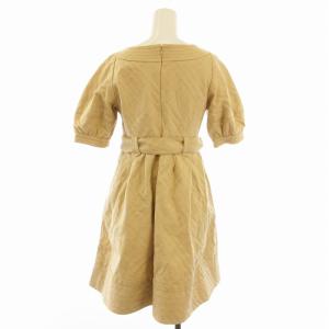 BURBERRY BLUE LABEL ワンピース ひざ丈 チェック 半袖 38 ベージュ FM50716040 /EE