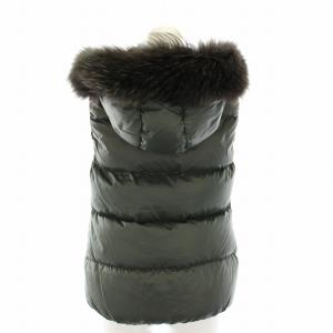 DUVETICA ゴッチャ Goccia ダウンベスト アウター フード ラクーンファー 40 カーキ /YT