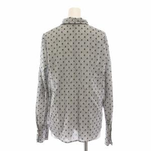 agnes b. シャツ ブラウス 花柄 長袖 42 グレー L103IBV8 /YM