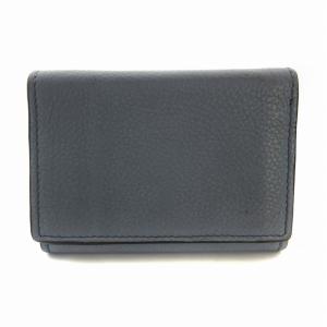 Chloe EASY イージー 三つ折り財布 レザー ライトブルー /RO