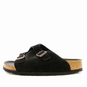 BIRKENSTOCK ZURICH チューリッヒ スエード サンダル 37 24cm 黒 ブラック /G