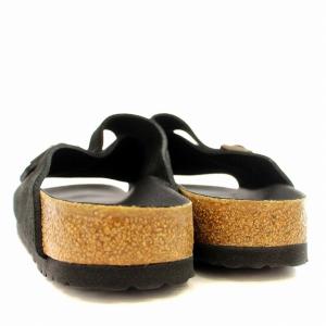 BIRKENSTOCK ZURICH チューリッヒ スエード サンダル 37 24cm 黒 ブラック /G