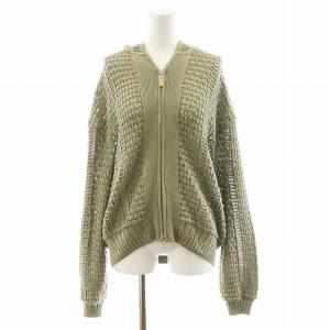 クラフトメッシュニットパーカー ジップアップ F カーキ 164431001 /AN29