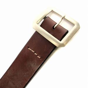 WAREHOUSE レザー ベルト 32 茶 ブラウン