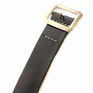 WAREHOUSE レザー ベルト 32 黒 ブラック