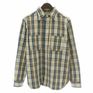 ネルシャツ カジュアルシャツ 長袖 レギュラーカラー 裏起毛 チェック柄 L マルチカラー /BB