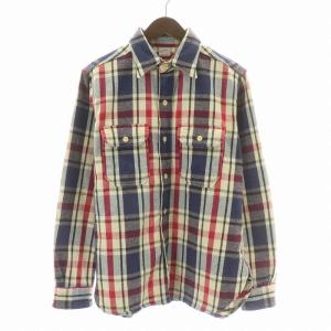ネルシャツ カジュアルシャツ 長袖 レギュラーカラー 裏起毛 チェック柄 L マルチカラー