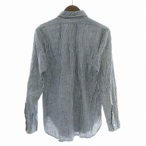 WAREHOUSE OXFORD ボタンダウンシャツ カジュアル 長袖 レギュラーカラー チェック柄 36 青 ブルー 白