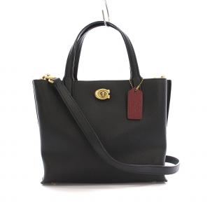 ウィロウ トート 24 ハンドバッグ 2WAY ショルダーバッグ レザー 黒 C8869 /YM