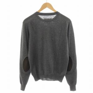 Maison Margiela 14 ニット エルボーパッチ ウール S グレー S50HA0800