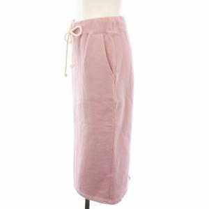 Ron Herman スカート スウェット タイト ひざ丈 XS ピンク 2710500120 /TK