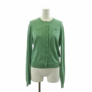 カーディガン ニット クルーネック 長袖 薄手 F グリーン 39-02-01-02016 /NQ