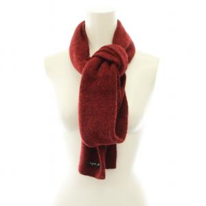 agnes b. マフラー ストール ニット ウール 赤 /MM