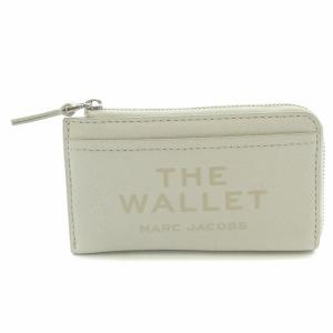 ザレザートップジップマルチウォレット 小銭入れ コインケース L字ファスナー ロゴ コンパクト 白 ホワイト