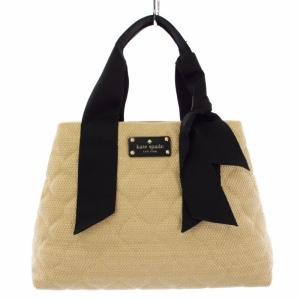 ハンドバッグ キルティング リボン ベージュ 黒 PXRU2322 /TK