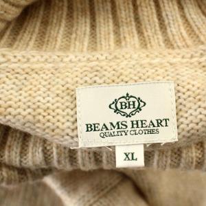 BEAMS HEART タートルネック ニット 41-15-0013-195 セーター 長袖 XL ベージュ /G