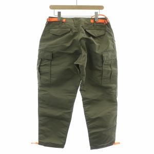 kolor BEACON ミリタリーパンツ ナイロン ジップフライ クロップド 3 カーキ /BB