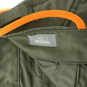 kolor BEACON ミリタリーパンツ ナイロン ジップフライ クロップド 3 カーキ /BB