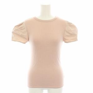リブパフT RIB PUFF TEE Tシャツ カットソー 半袖 38 ピンク BA2111-2C-05