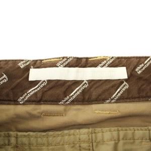 White Mountaineering 12SS WM1271412  パンツ ストレート ジップフライ 0 ベージュ /KU